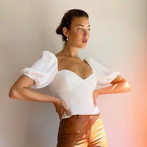 Aritzia Wilfred Novella Shortsleeve Blouse